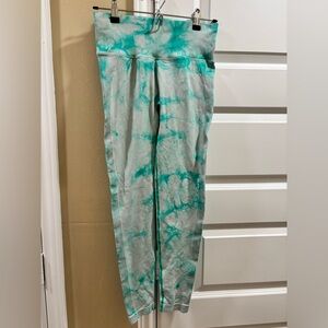 Women's Tie-Dye Leggings - Turquoise